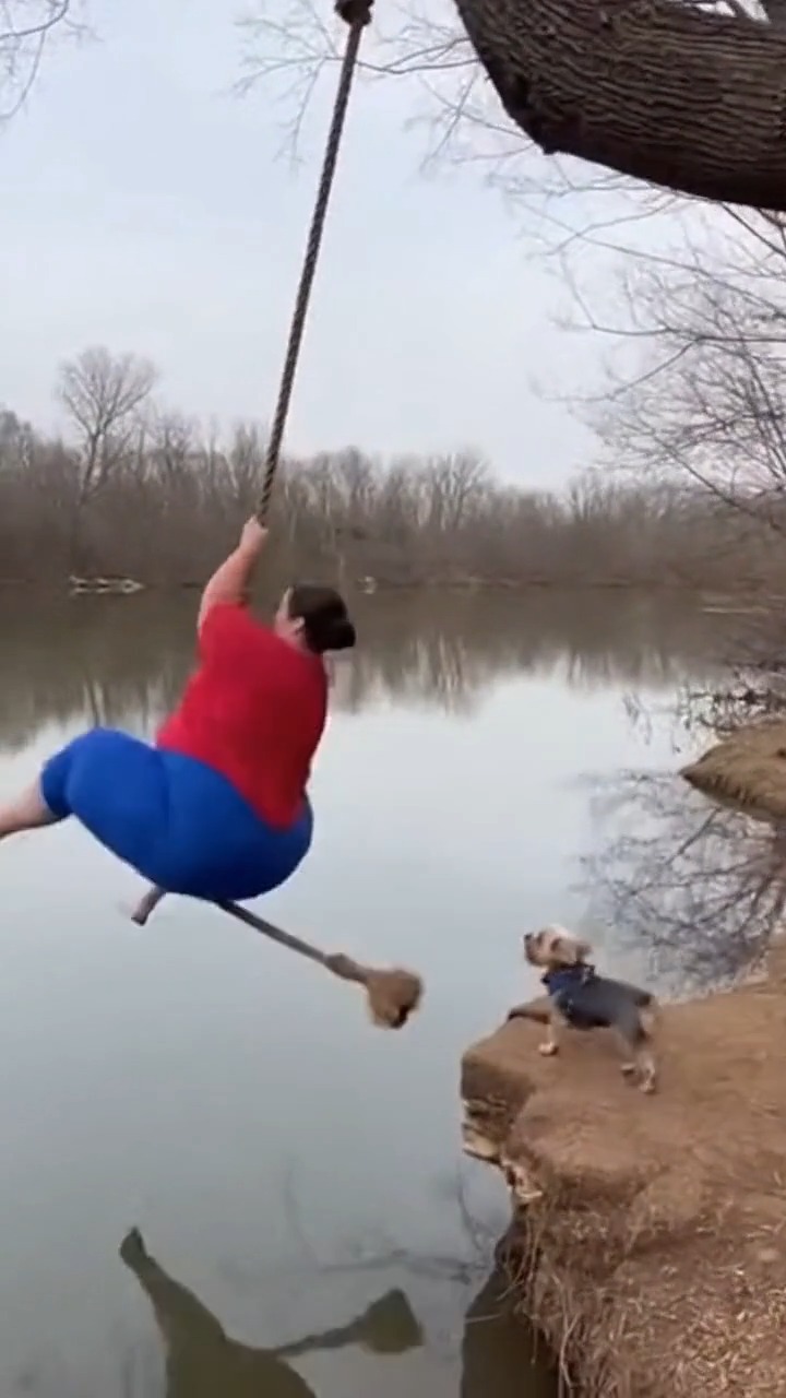 Rope Swing FAIL 😳🌊🐶 | Nobody Saw This Coming It starts like a fun ...