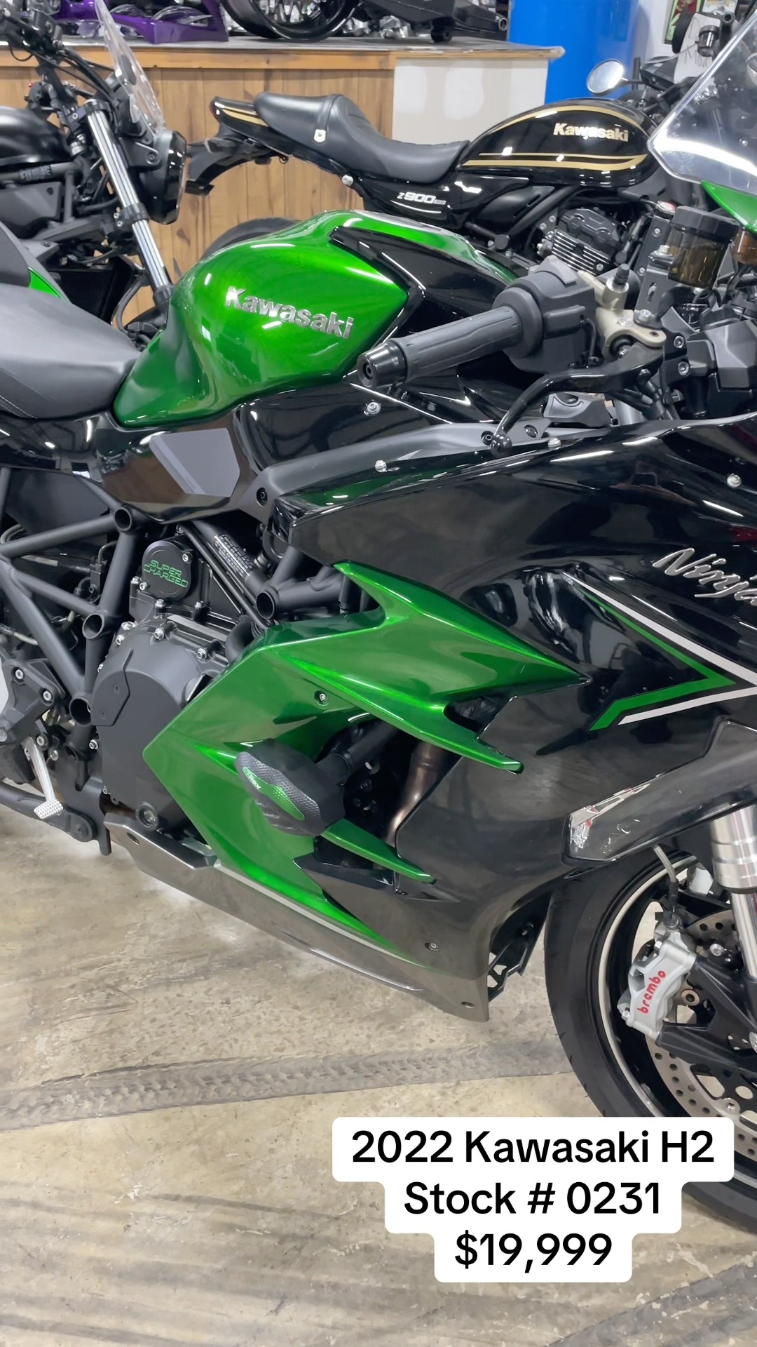 2022 Kawasaki H2(Preowned) - 2,147 Miles - $19,999 Serviced and