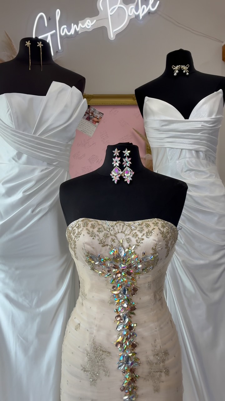 ✨ White for the moment. Gold for the statement. ✨, Serving elegance with a touch of 24K magic. Whether you’re saying “I do,” making an entrance, or stealing the spotlight, these looks were made to 