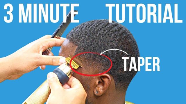 3 MINUTE TAPER TUTORIAL This is a step by step haircut tutorial that's ...