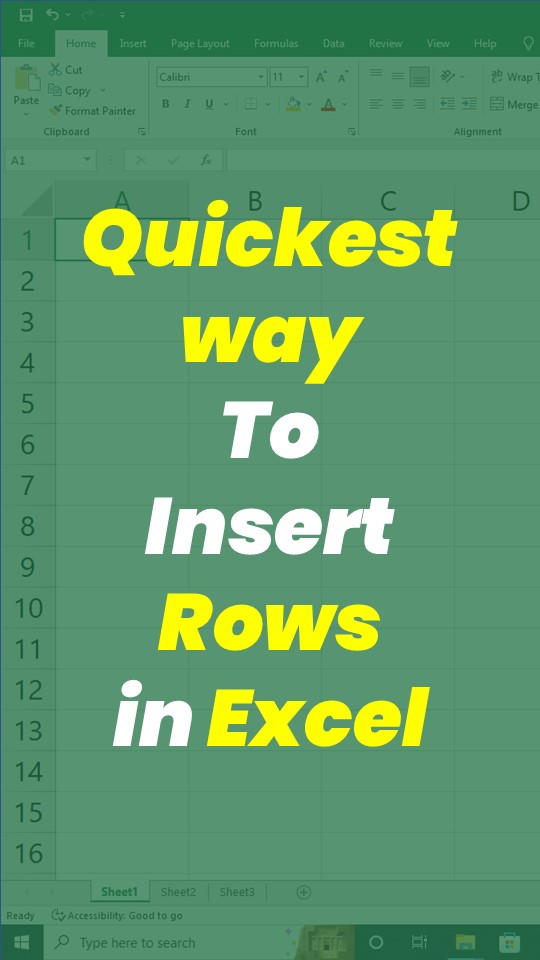 Want to insert rows in Excel without wasting time? Use this quickest ...