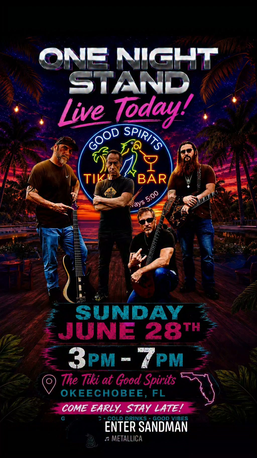 ミュージック THE one night standstourCollectiveSouls One Night Stand (@onenightstandflorida) • Facebook