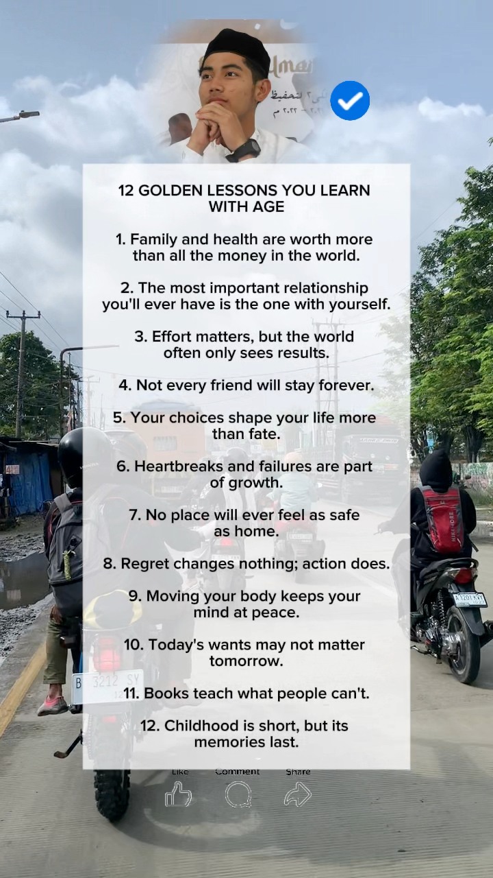 12 golden lessons you learn with age #WorldWithoutMother #AChildsHeart ...