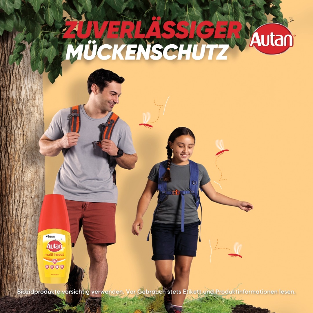 Schütze Deine Haut wirksam vor Mücken mit dem Autan® Multi Insect Pumpspray. Vorsorge ist der beste Mückenschutz. | Autan