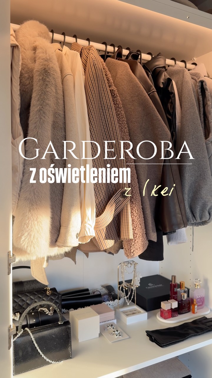 Ｇａｒｄｅｒｏｂａ ｚ Ｉｋｅｉ 🤎, W naszym domu jeden wolny pokój przeznaczyliśmy całkowicie na szafy- zrobiliśmy sobie mini garderobę 🤍, Muszę Wam przyznać, że rozwiązania, które można wybrać w IKEA, są naprawdę