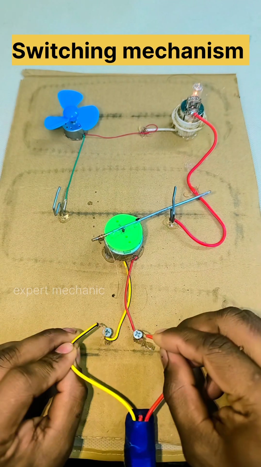 Switching Mechanism dc motor experiment #diyprojects #diy #videos # ...