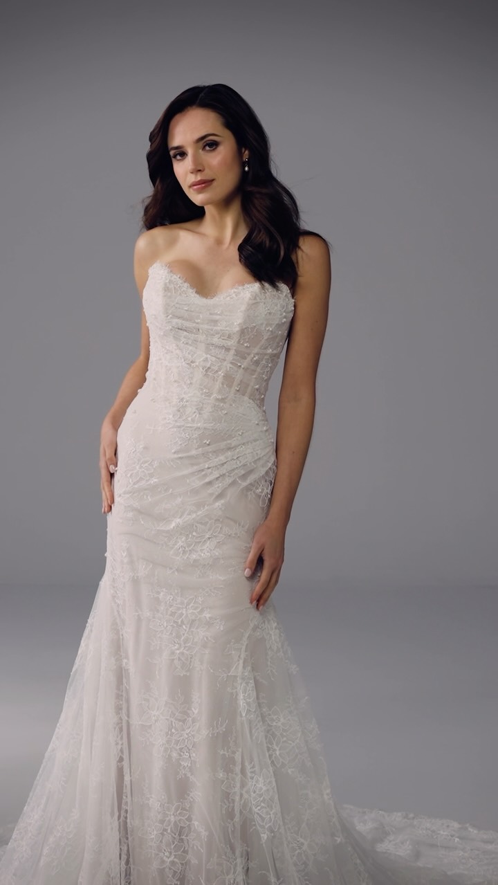 formal dress shops in fresno ca Chic ✨Did you know you can ask to try on a gown with gloves? It makes for a perfect & subtle change from the ceremony to reception! | Elegant Bride Boutique - colour:NAVY