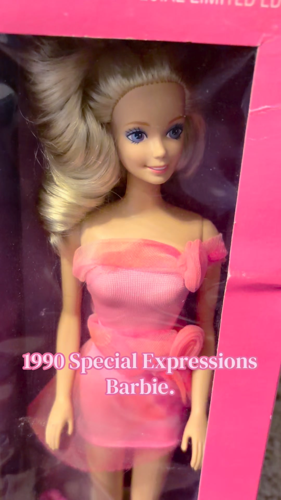 90s barbie pink dress 🎀 Did You Know This Existed in 1990?! 😍✨ Special Expressions Barbie 💕 #barbie #90s #90skid #nostalgia #nostalgic Limited Edition Discontinued ️