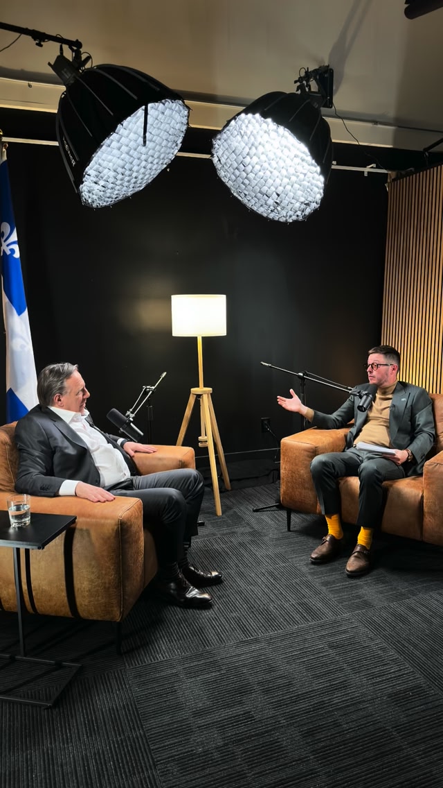 Une semaine bien remplie, où on a fait une tournée d’entrevues ...