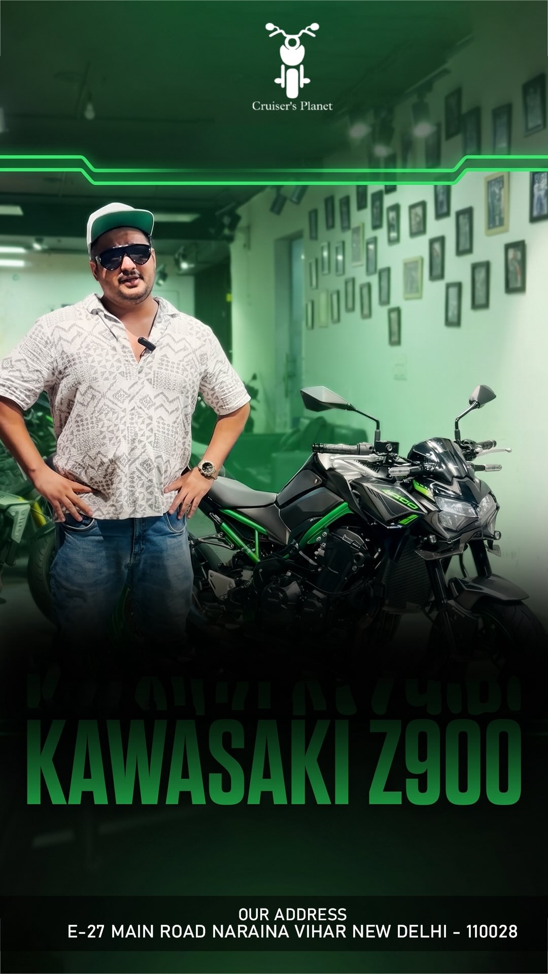Too clean to be ignored. Too wild to be tamed. 🖤🔥” #KawasakiZ900