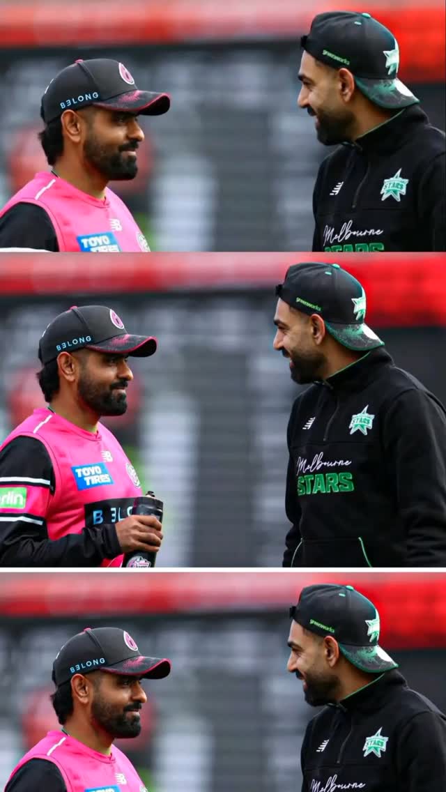 Babar Azam vs Haris Rauf Funny Moments | Sydney Sixers vs Melbourne ...