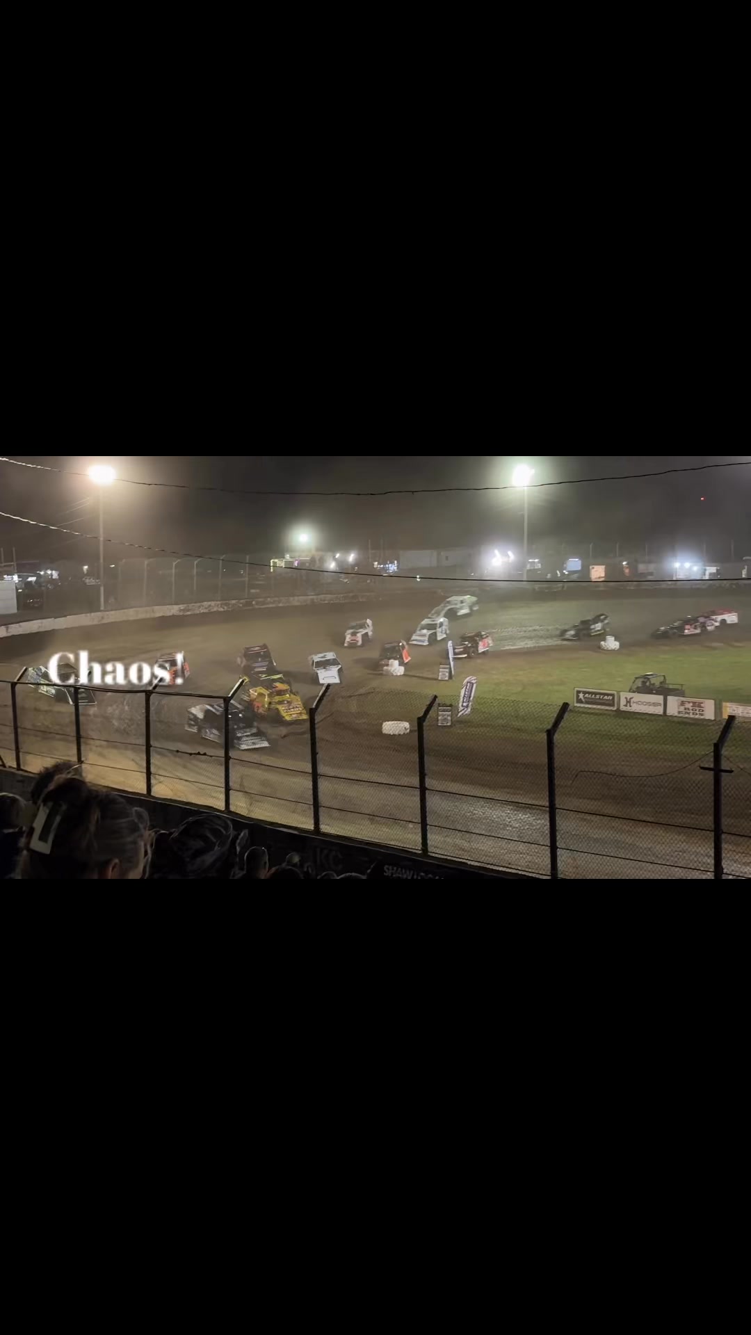 Night's most chaotic crash! Modified Donnie Boyer hits cushion and goes ...