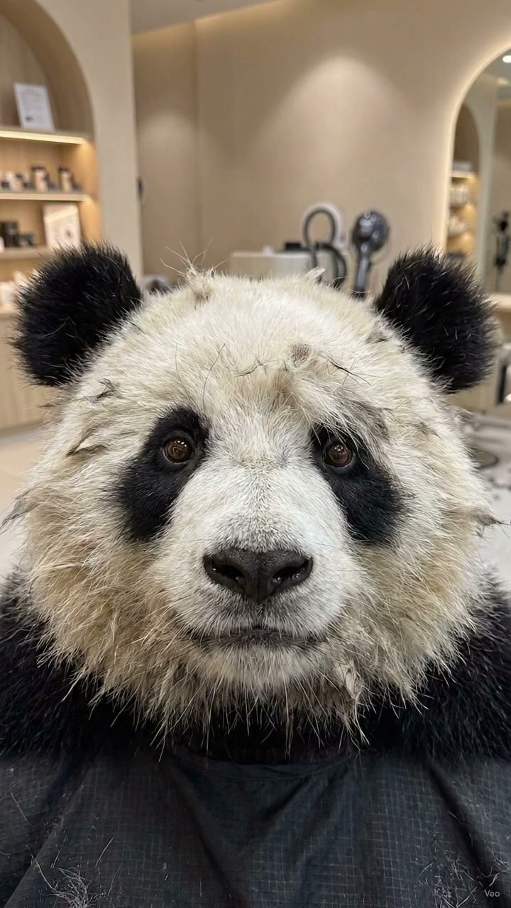 ♡Panda♡ 🐼✨ The World's Cutest Panda Makeover Has Arrived! Mullet Edition