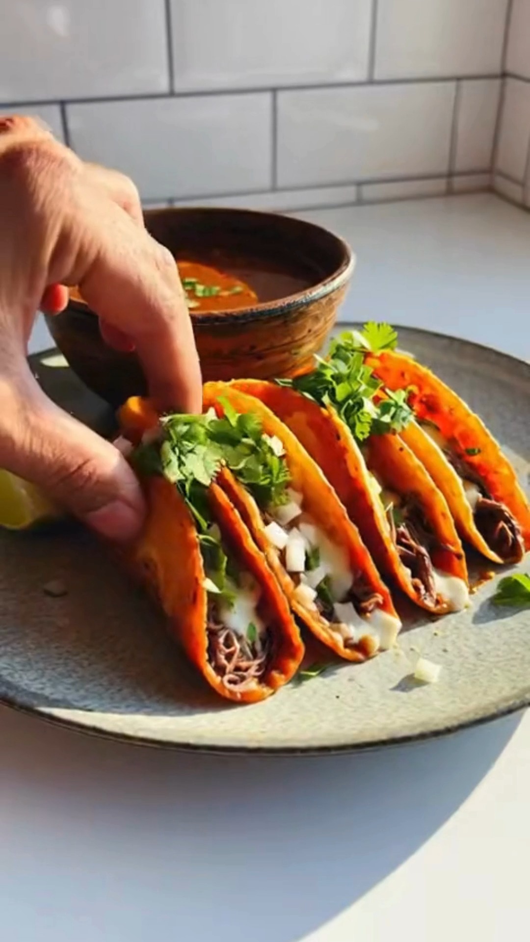 Short Rib Birria Tacos 🌮🔥 📝 Ingredients 3 lbs beef short ribs, bone-in ...