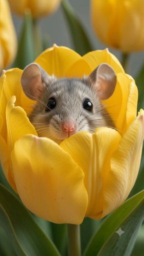 The kissing mouse, short but sweet | The Mouse family that live by