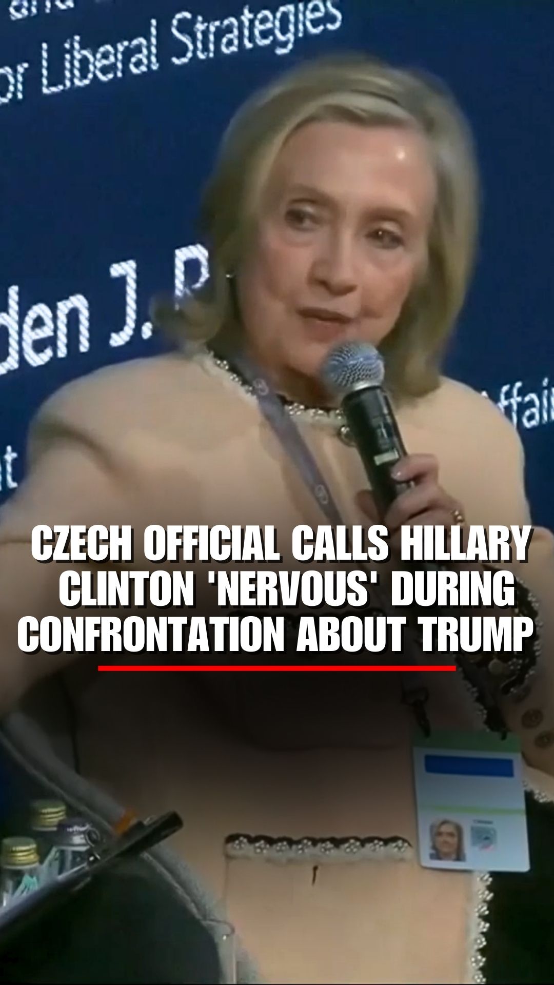 REALITY CZECH: Hillary Clinton clashes with Czech Deputy PM Petr ...