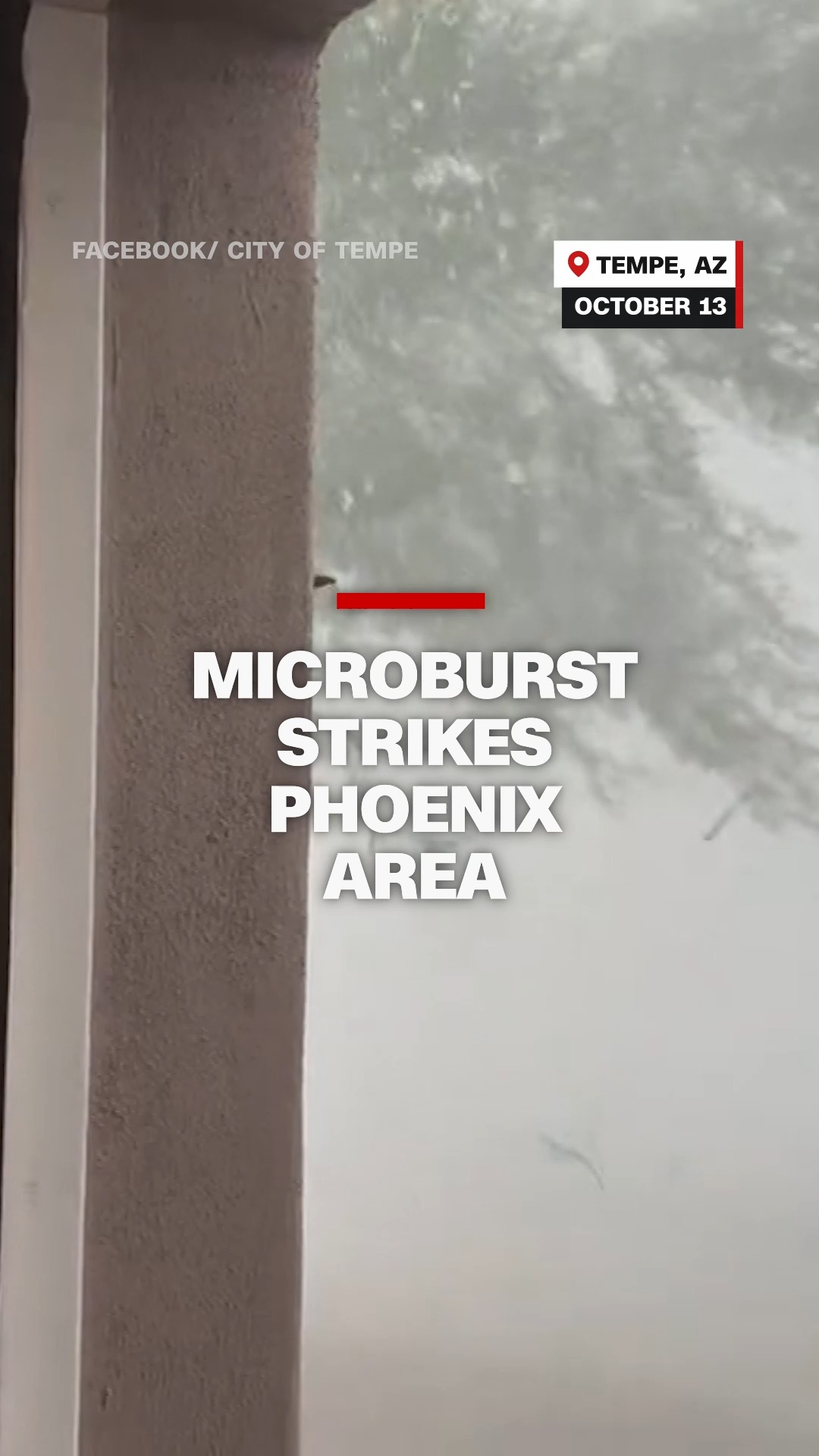 A fierce microburst hit Tempe, Arizona, unleashing damaging winds ...