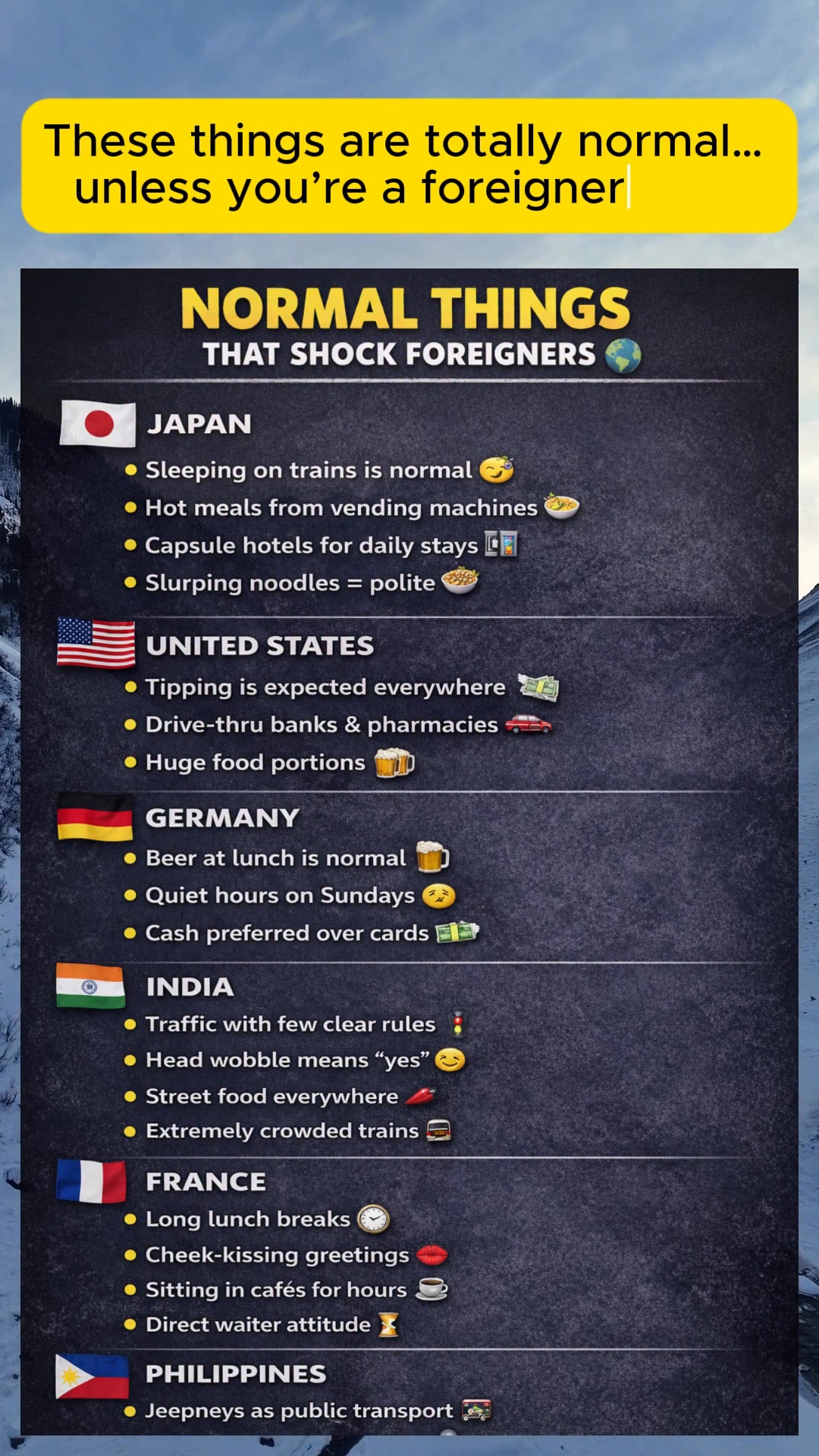 These things are totally normal… unless you’re a foreigner 😳🌍 # ...