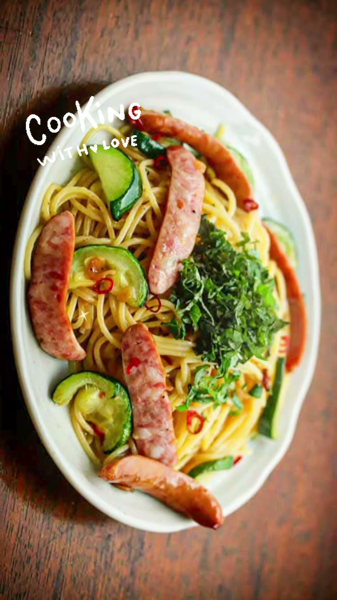 ズッキーニのペペロンチーノ Japanese-Style Pepperoncino Sausage