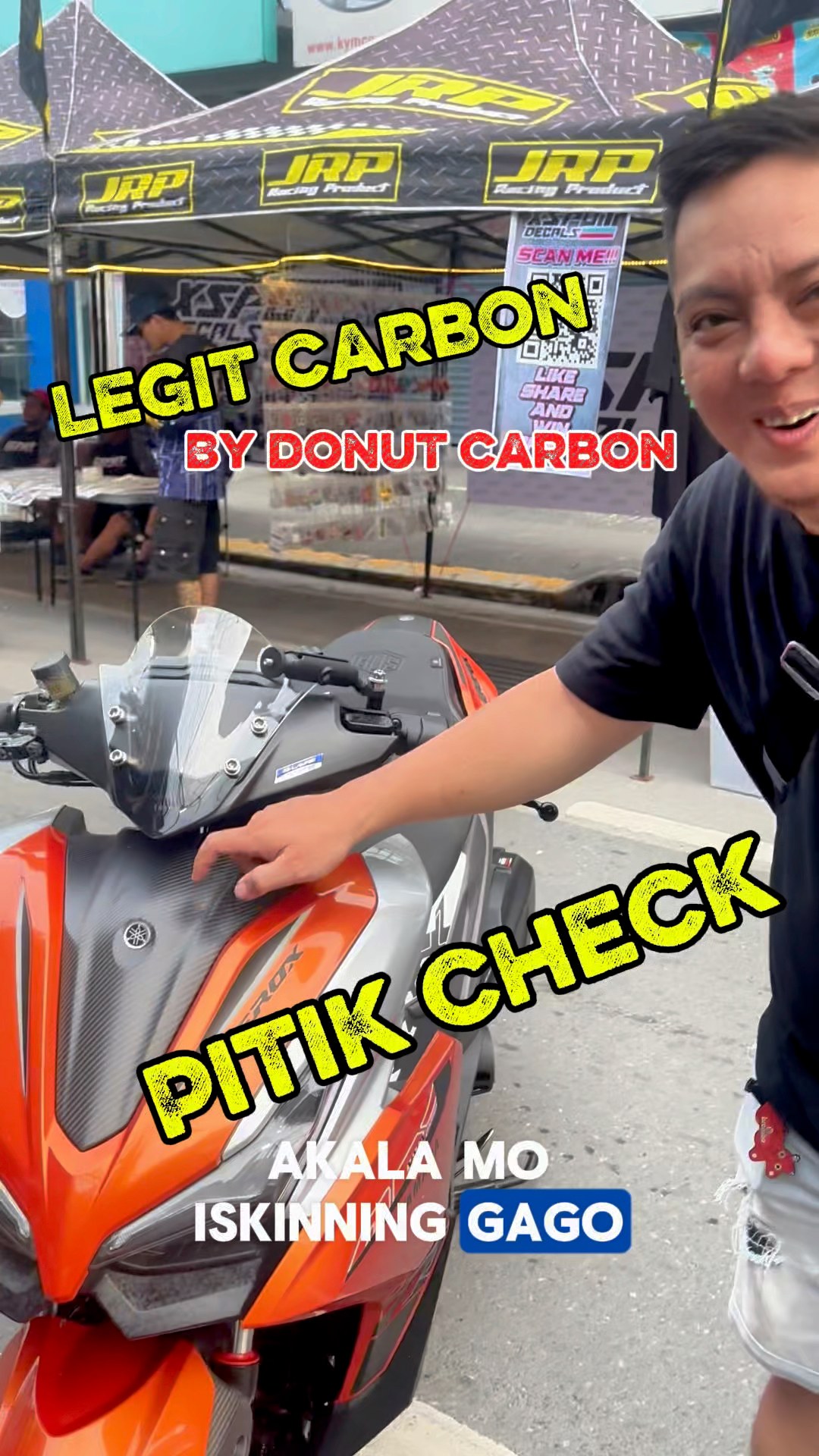 Nasipat ni boss Aerox natin Pitik Check Donut Carbon 💯 | Ryan TV | Facebook