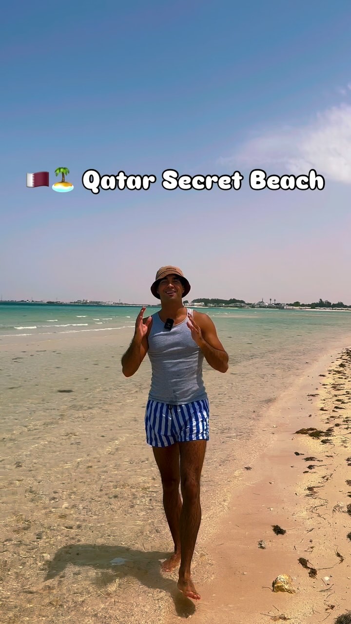 🇶🇦 Qatar Secret Beach , 📍 Azerbaijani Beach/ Maroona beach , #qatar #qatar2025 #qatarbeach #qatarlifestyle #hiddengems | Qatar Advert