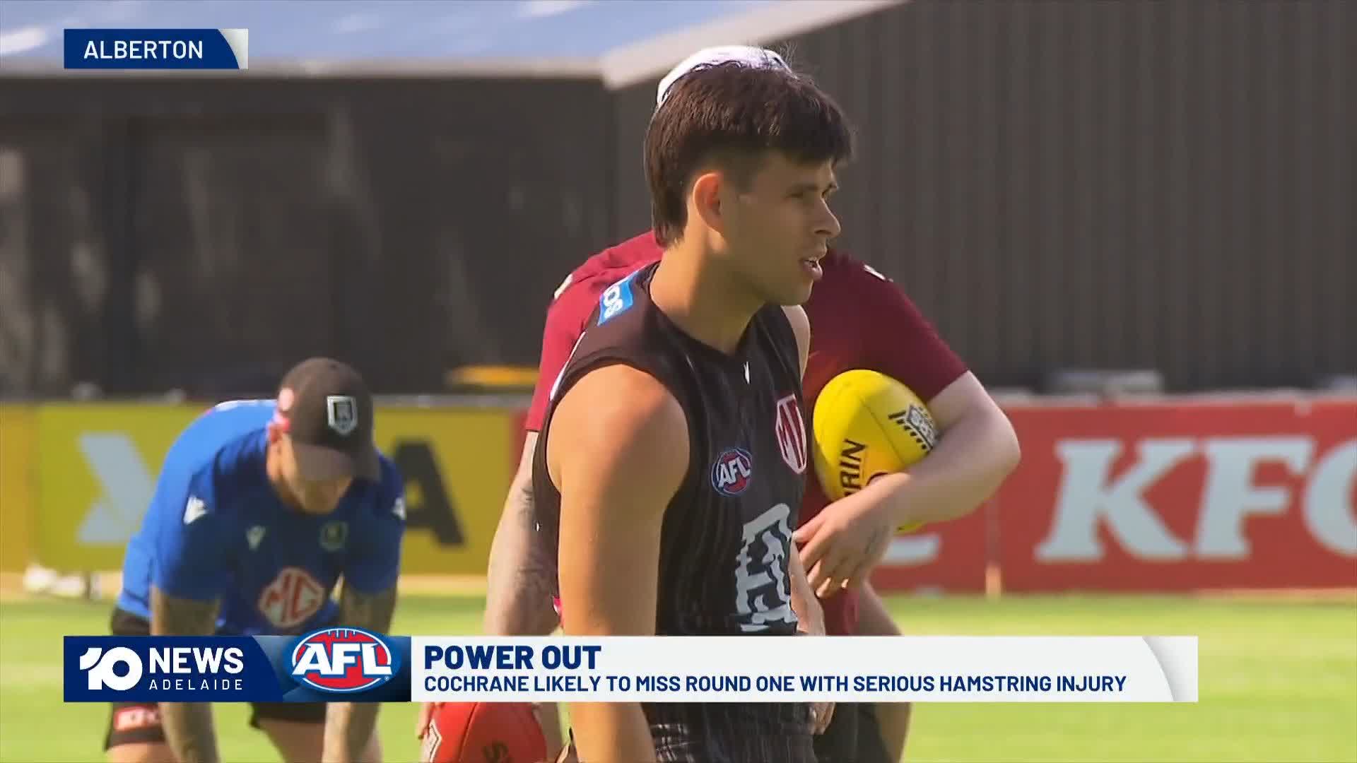 Luckless Port youngster Tom Cochrane appears likely to miss the start ...