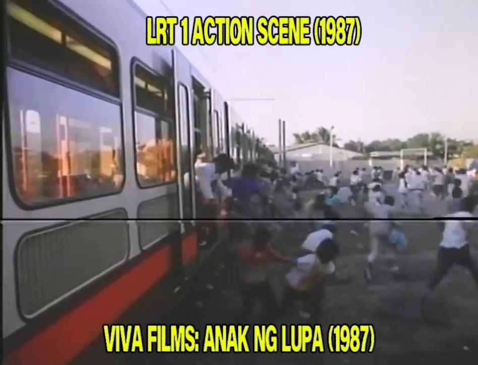LRT 1 ACTION SCENE From the 1987 movie Anak ng Lupa starring Ramon Bong ...