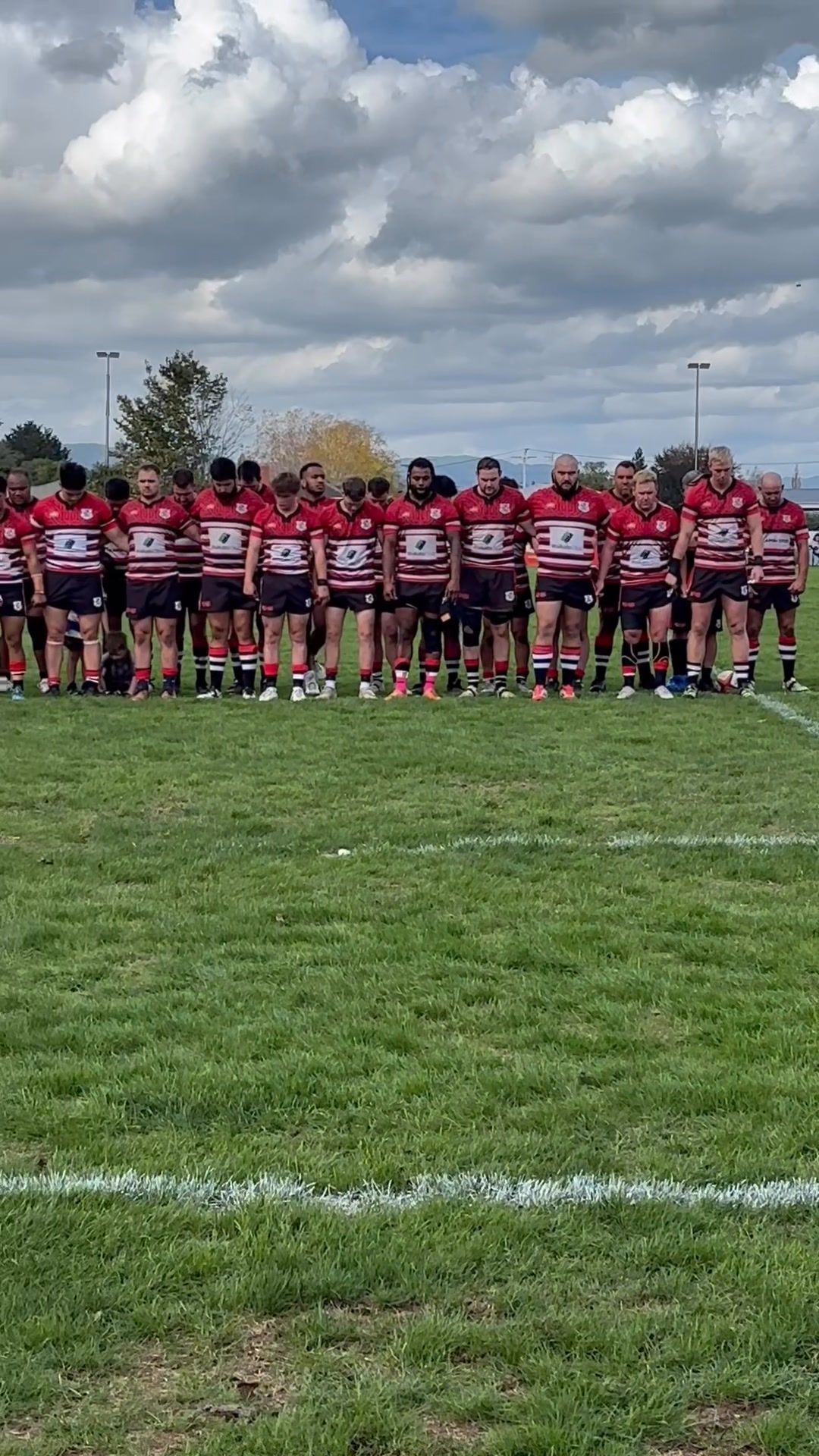 Anzac service before the UMS - United Matamata Sports match today ...