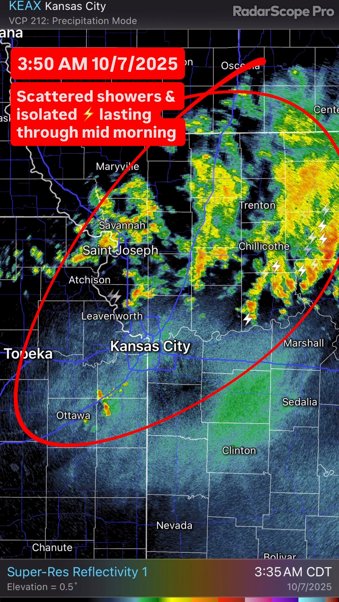 🌧️ Scattered showers and isolated thunderstorms are moving through in ...