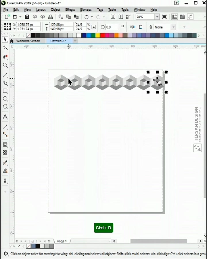Easy and Fast | How to make patterns in Corel Draw #patern #vector # ...