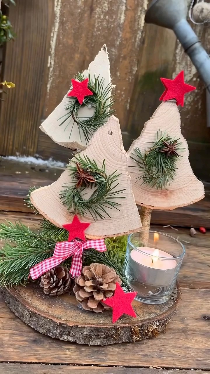 DIY BRENNHOLZ WIRD ZUR WEIHNACHTSDEKO, 🌲💚👍, Man muss einfach nur genau hinschauen und etwas kreativ sein dann entstehen aus Naturmaterialien ganz einfach und schnell zauberhafte, weihnachtliche