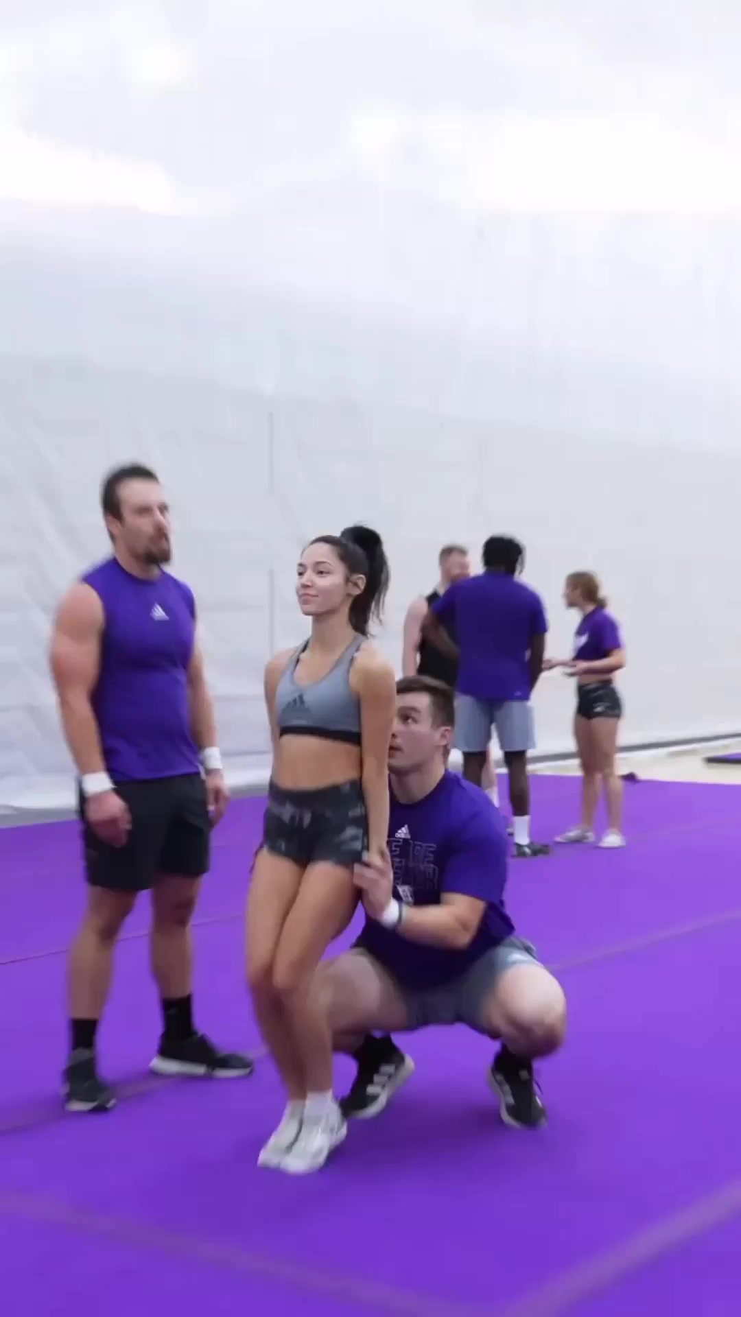 More footage of @booshslays making me look good! #cheerleading #cheer # ...