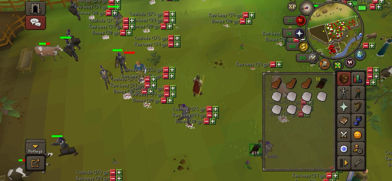 Cow Pasture at Lumbridge is 90% bots right now on multiple worlds. If ...
