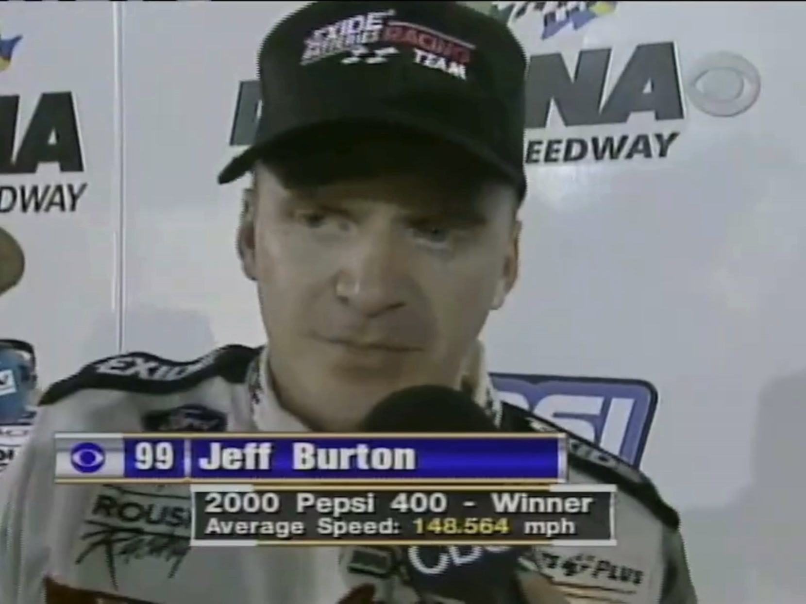 Jeff Burton wins 1998 Exide NASCAR Select Batteries 400