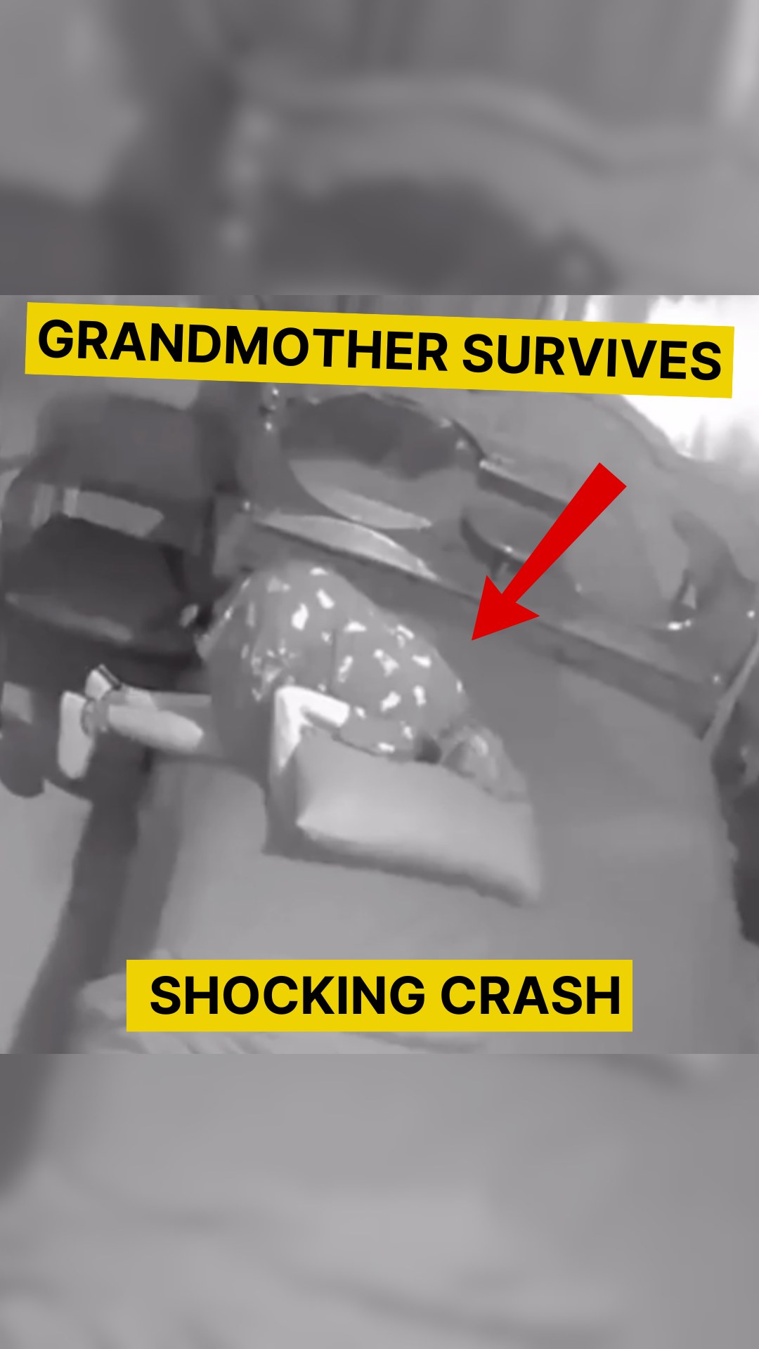 SHOCKING VIDEO! A grandmother lying in bed was suddenly trapped under ...