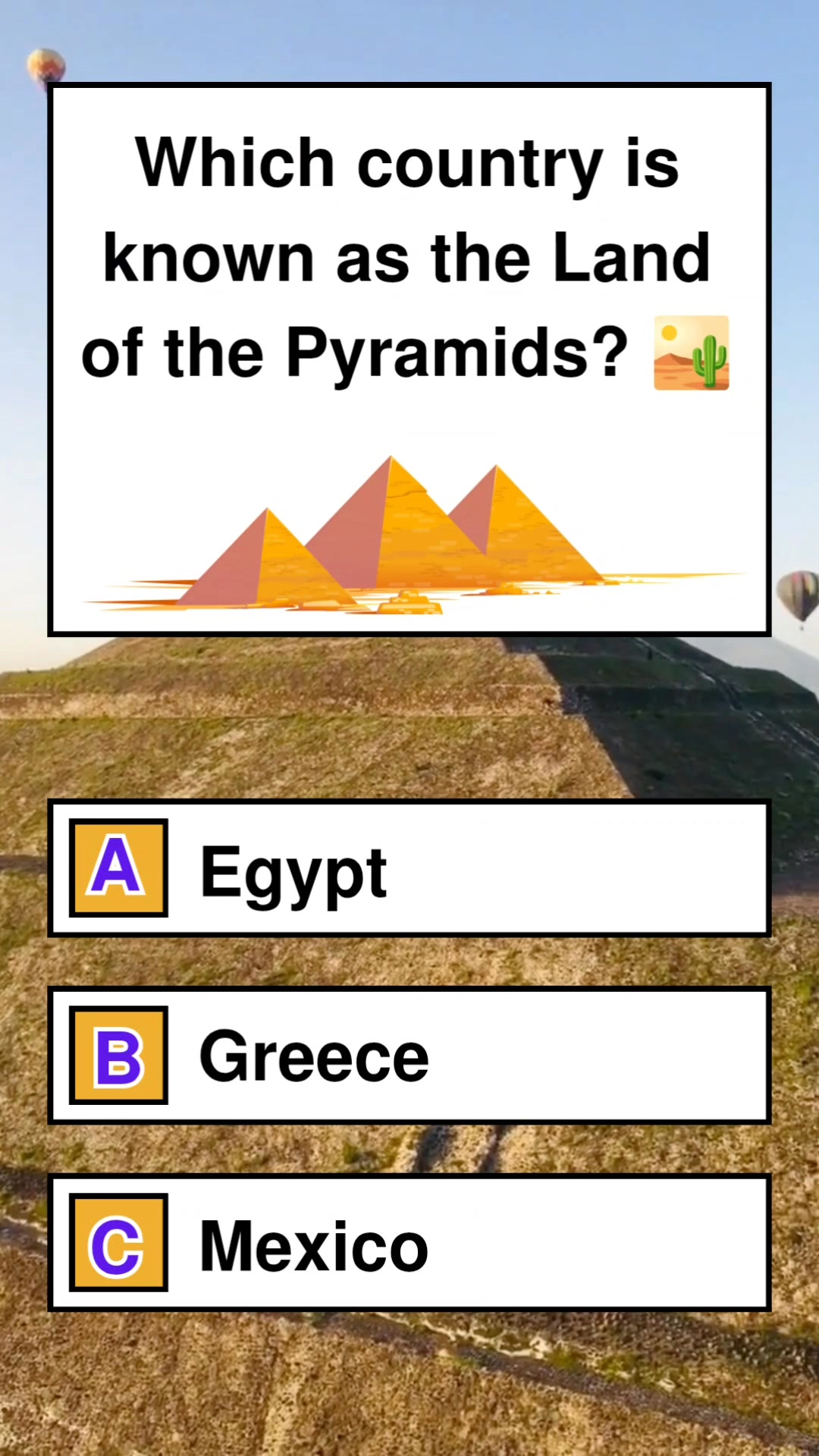 Which country is known as the Land of the Pyramids? 🏜️ #fblifestyletyle ...