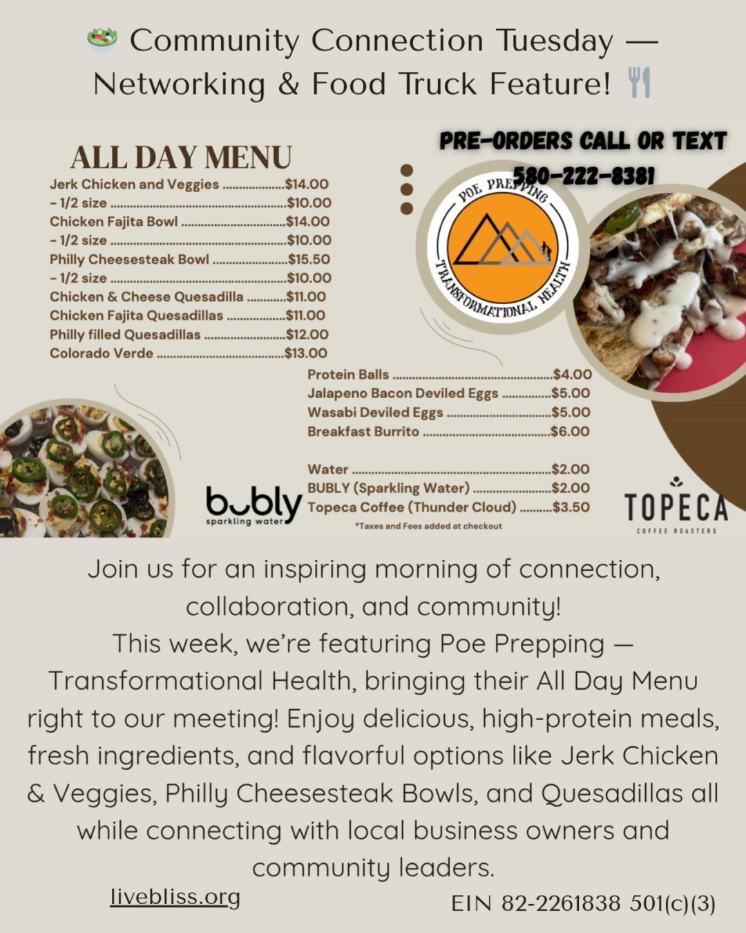 🥗 Community Connection Tuesday — Networking & Food Truck Feature! 🍴 🗓 ...