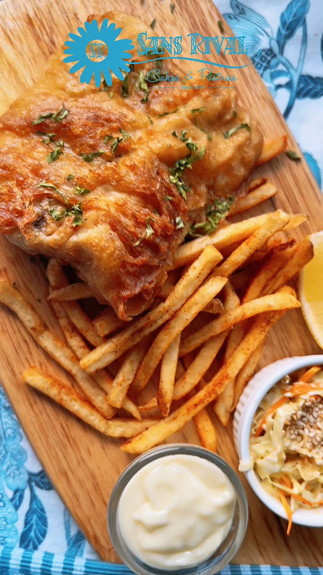 Sans Rivals Classic Fish n’ Chips Flaky fish, light golden crunch, a ...