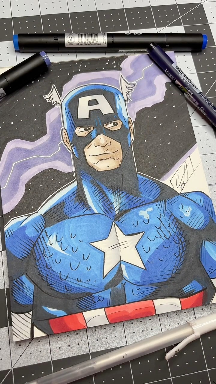 How to Draw Classic Ms. Marvel. You can see the entire drawing