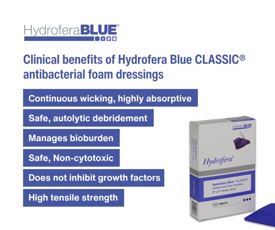 hydrofera blue dressing side effects Selecting the right foam matters when it comes to managing wounds.​, CLASSIC® Polyvinyl Alcohol (PVA) Foam Dressings support wounds that are:​, Deep, tunnelling or shallow​, With or Camille captured by @hayleynicole.photography Swimsuit Cover Ups Shirt Size:15 x 34-35 HBRT4050