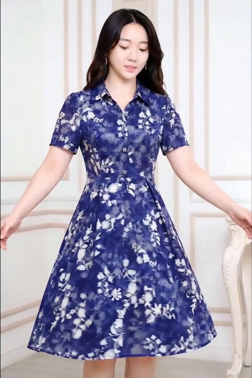 plus size formal dresses that hide belly fat L to 5XL - Tummy 💝 , 5 Colors Collar Dress 👗 , #Dress #yuis #PDFRY6669 | Yuis Pickleball/Tennis