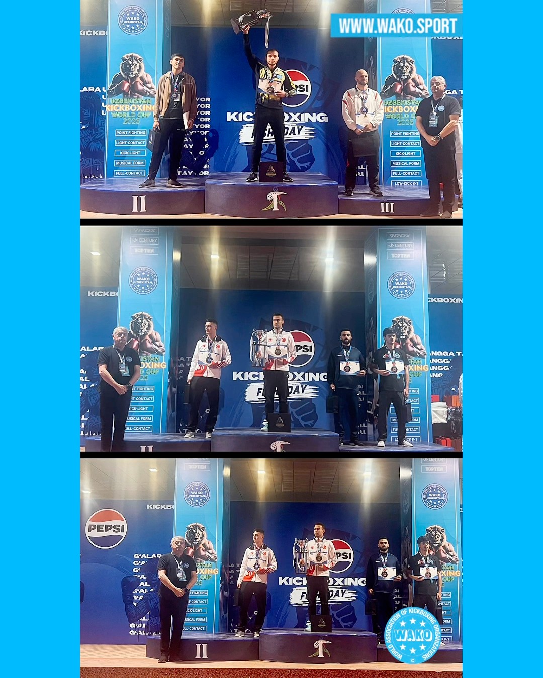 The first medals and trophies has been awarded to the kickboxers who ...
