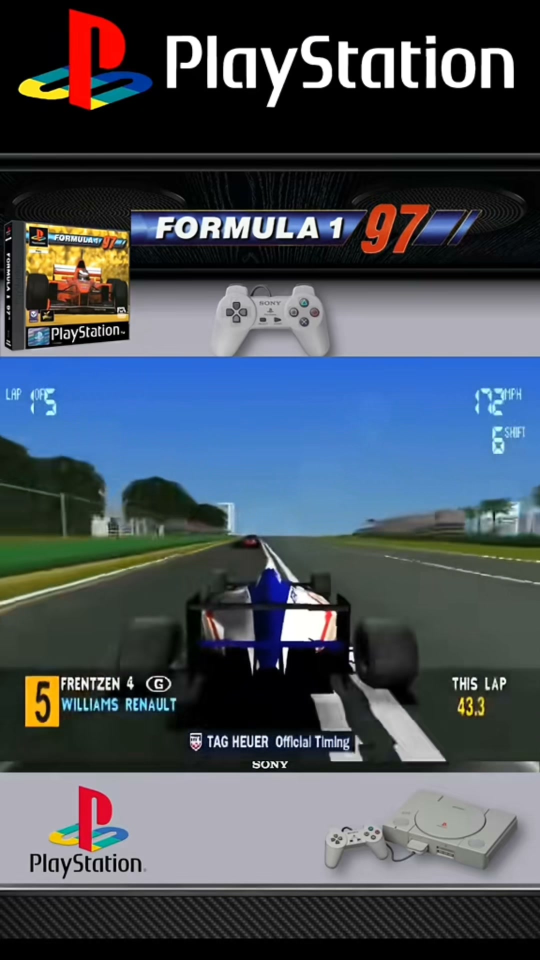 Formula 1 on the PS1 - The One With Murray Walker in Your Front