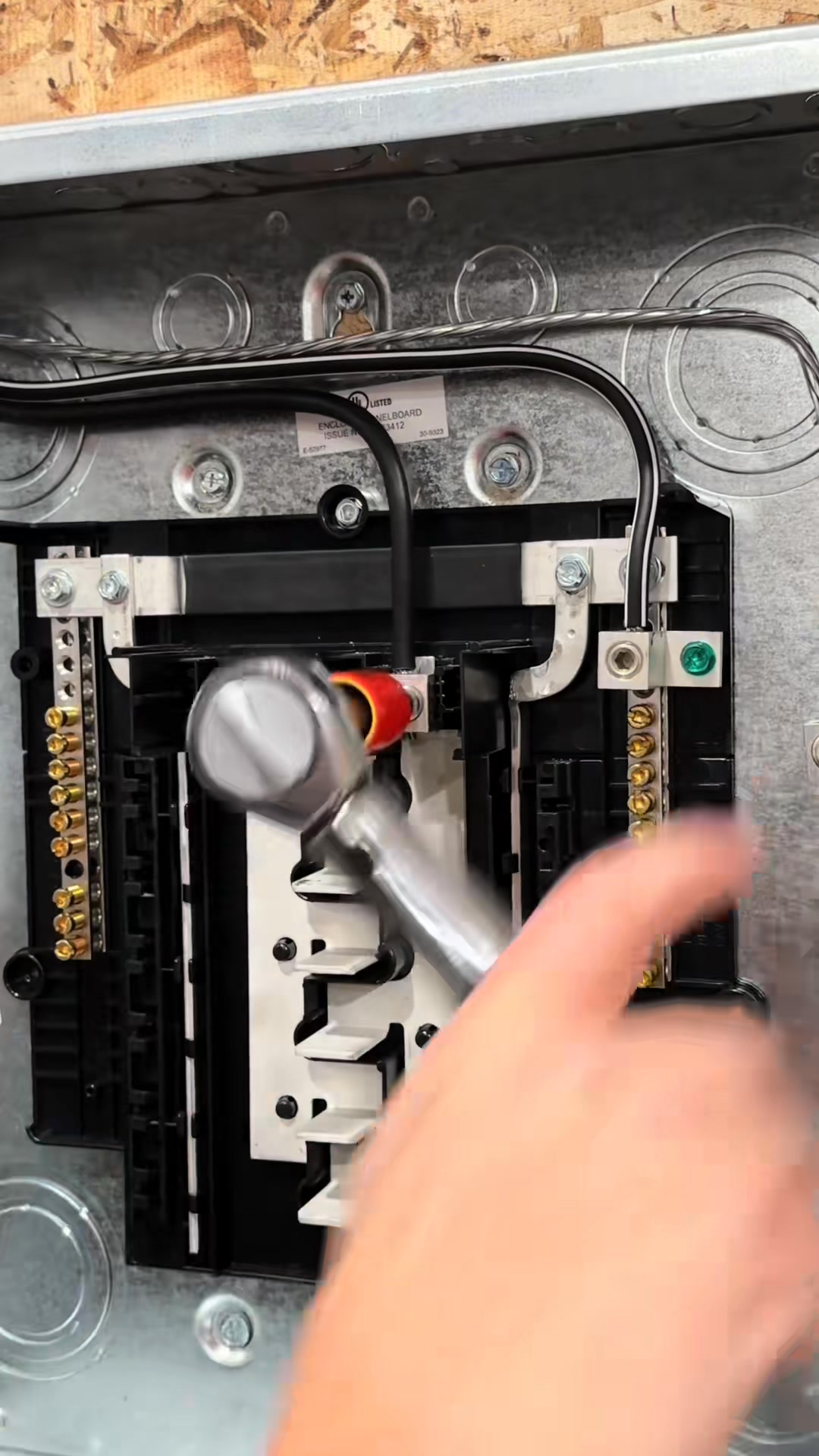 ⚡️How to install an electrical subpanel 🙃 #wkhk #thebaseme... # ...
