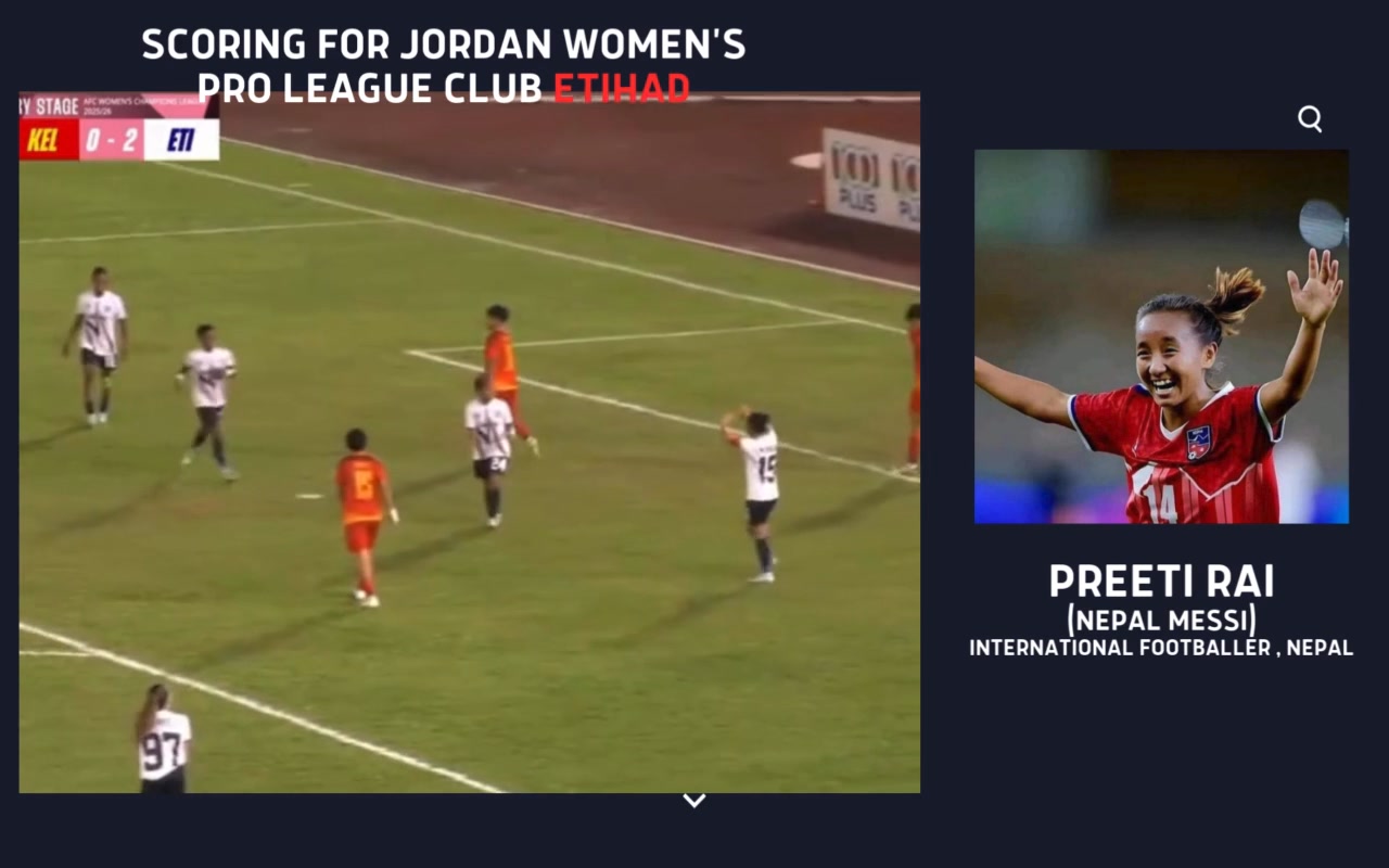 #preetirai Preeti Rai scoring for #EtihadClub, Jordan. | Assam Lingzey ...