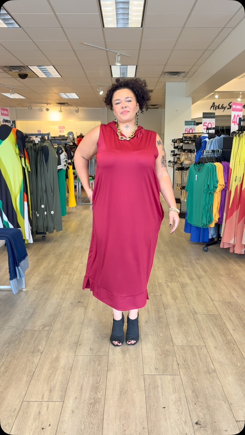 The dress the girls keep coming back for. 👀🔥, The Hooded Maxi Cocoon Dress is basically your favorite hoodie in throw-on-and-go maxi form—relaxed, comfortable, and still cute enough to leave the house 