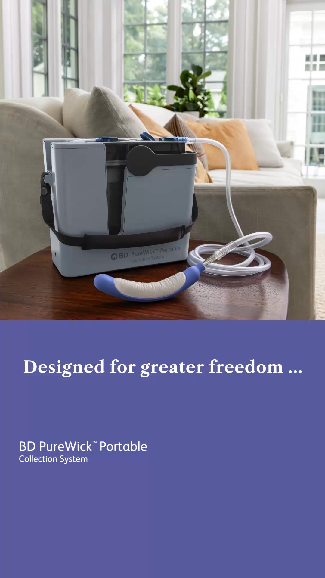 The new PureWick™ Portable Collection System has new features designed ...