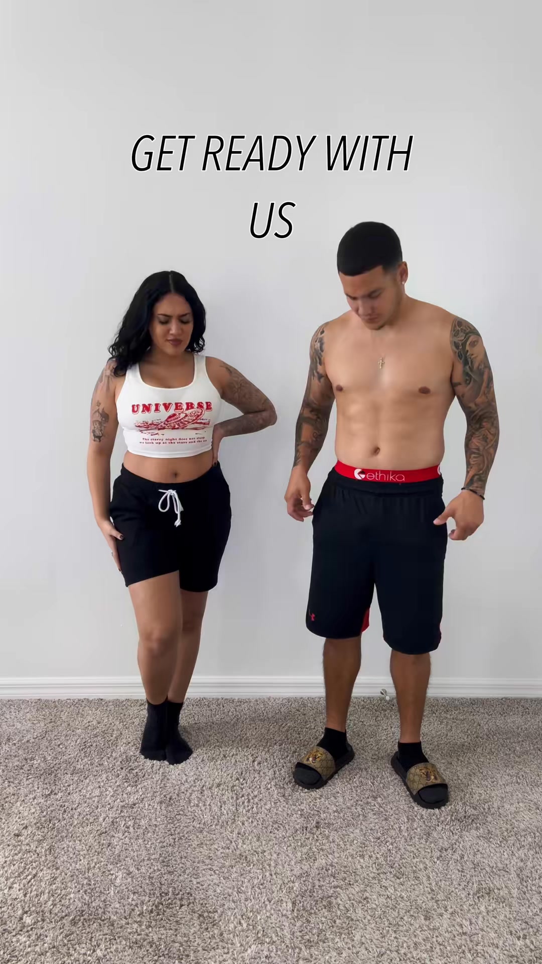 Get ready with us🖤 #reels #reelsvideo #janieceandisaiah #facebookreels ...