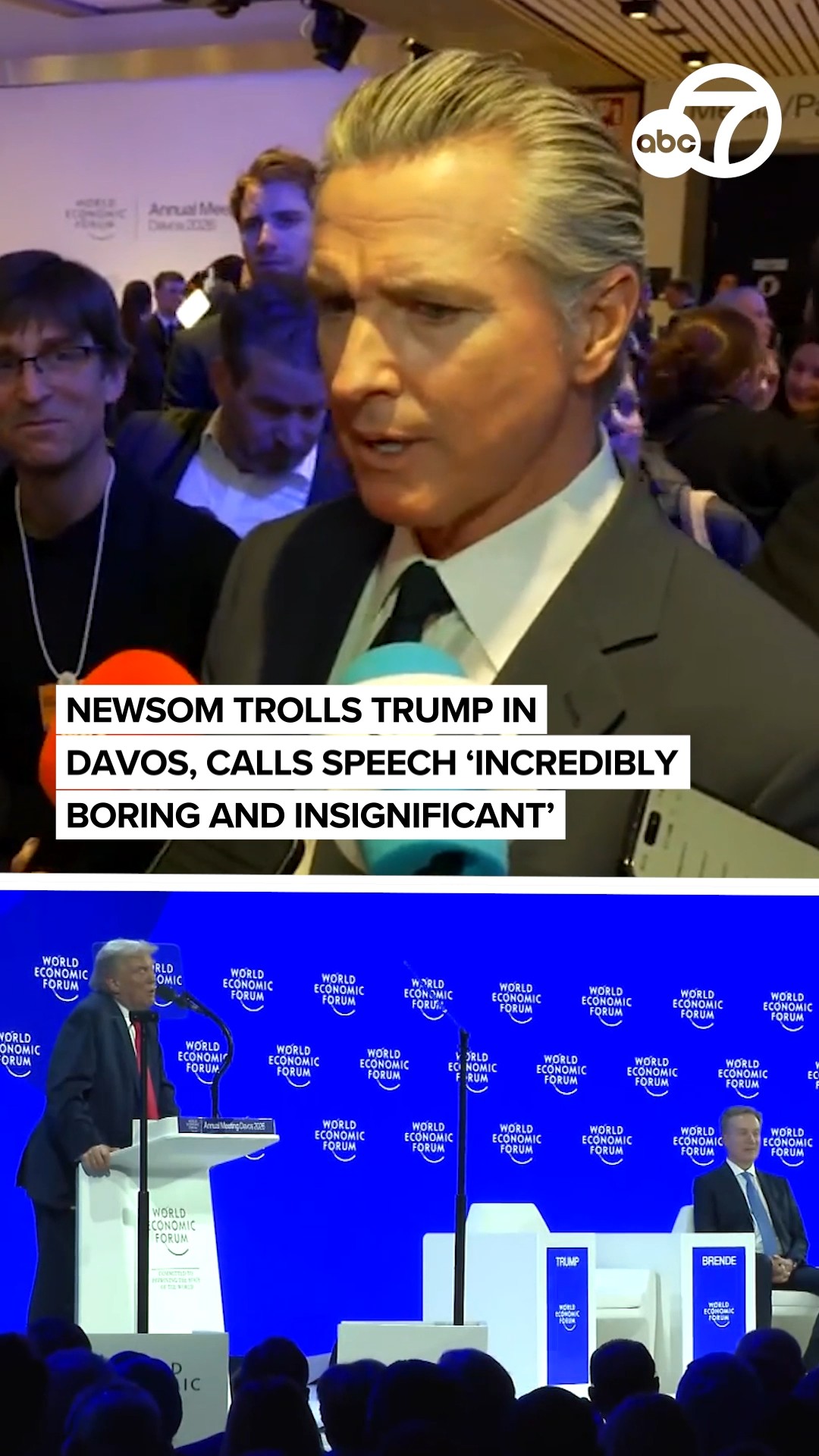 Newsom was in the crowd Wednesday when Trump called him out during a ...