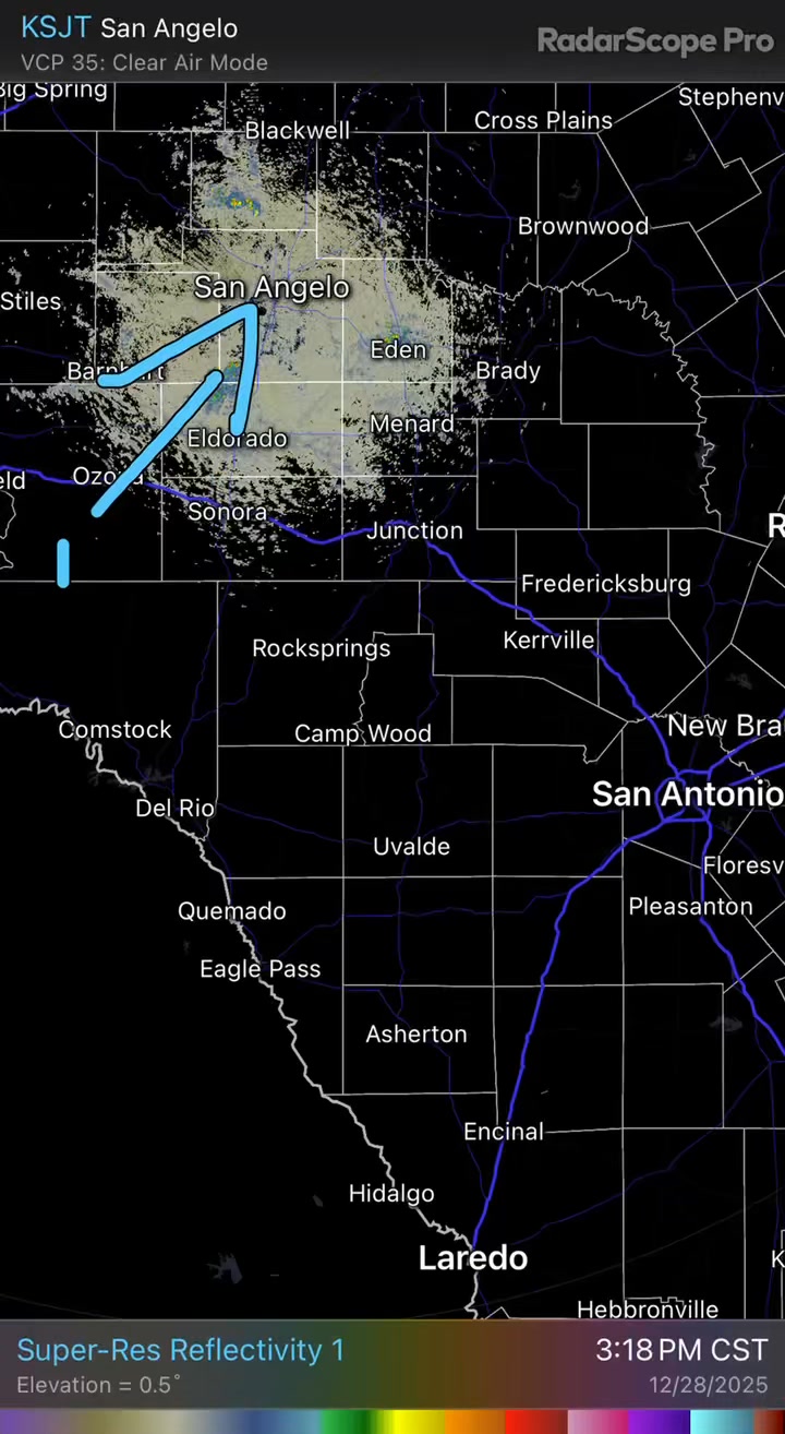 The cold front is being picked up by radar. See it? It will continue to ...